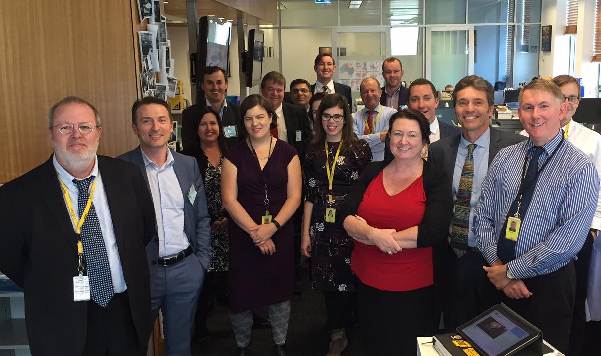 AAP's staff in the Canberra bureau ready for action on the eve of the annual federal budget lock-up in the nation's capital.