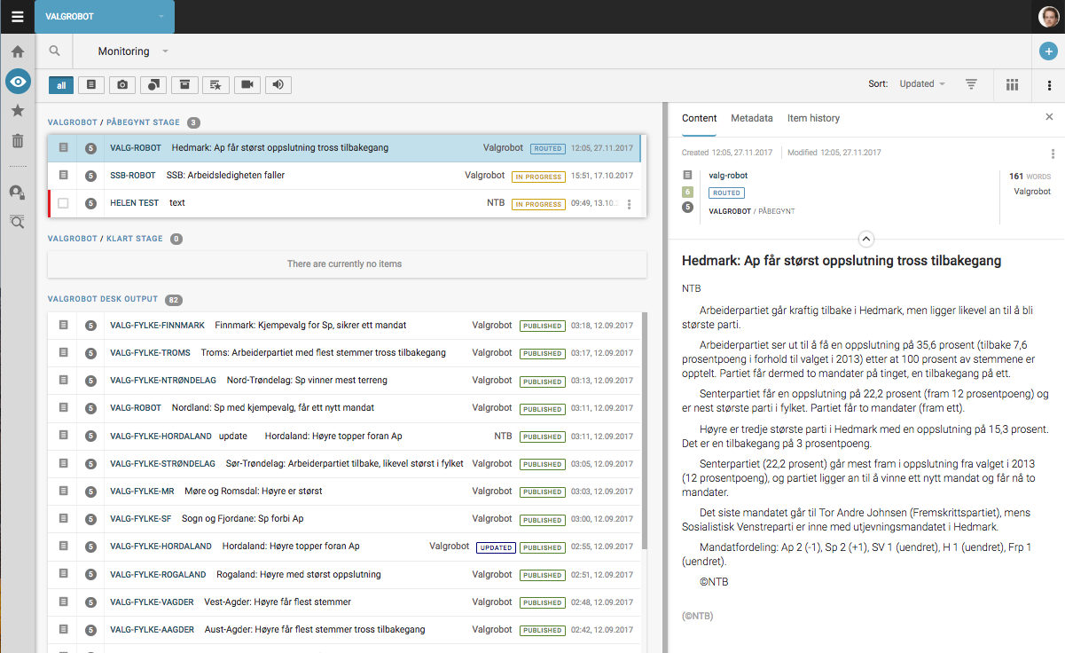 The elections bot in Superdesk