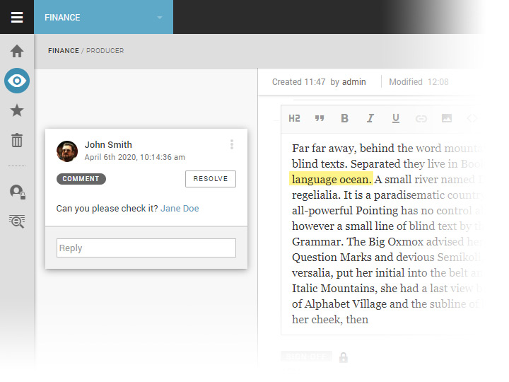 Inline Comments feature