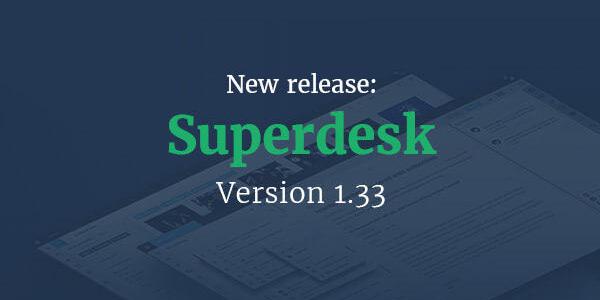 Superdesk version 1.33