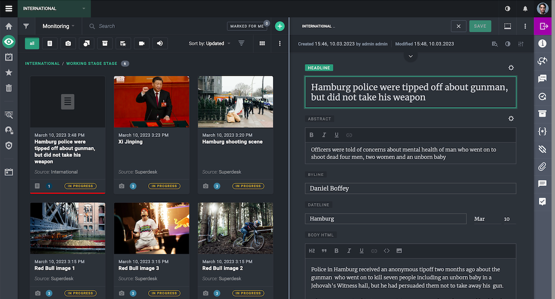 Introducing Superdesk dark mode